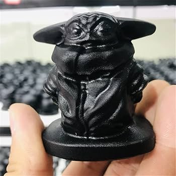 黒曜石の置物 - 自然な模様 Amazon.co.jp: 標本は治癒された天然黒曜石手彫りで、素敵な