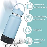 Vista 35 de Silicone Boot for Stanley Quencher 40 oz, Bottom Boot for IceFlow Flip 20 oz 30 oz, Boots Sleeve Cover for Hydroflask 12-24 oz and 32 oz 40 z Sports