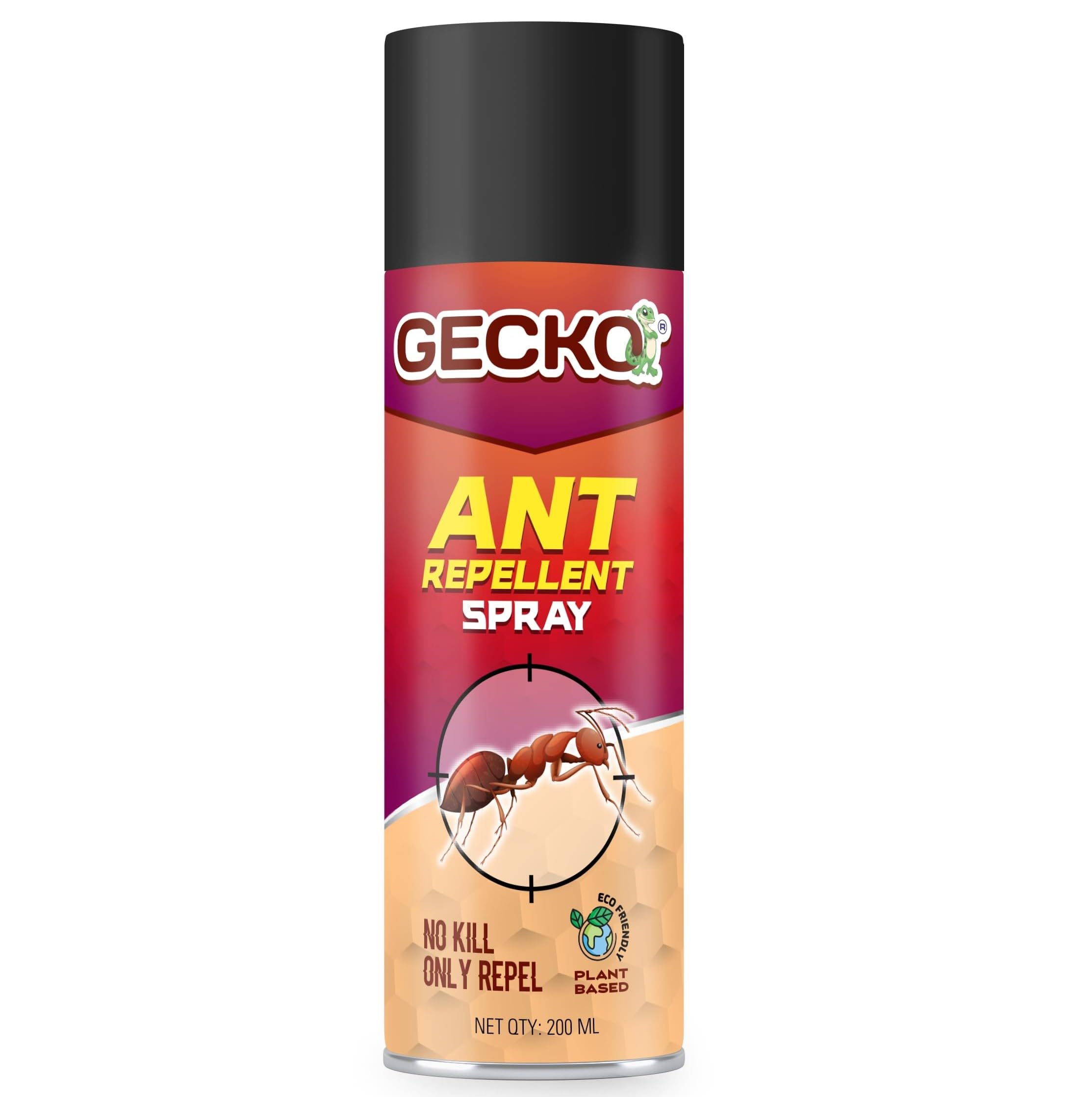 Gecko Ant Repellent Spray 200 ML | 100% Herbal, Anti Ant Spray For Home And Kitchen |Baby-Safe, Pet-Friendly |Red Ants Repellent Red Ant Repellent Spray For Home, Office | Pack of 1 - FORMULATION 30 X