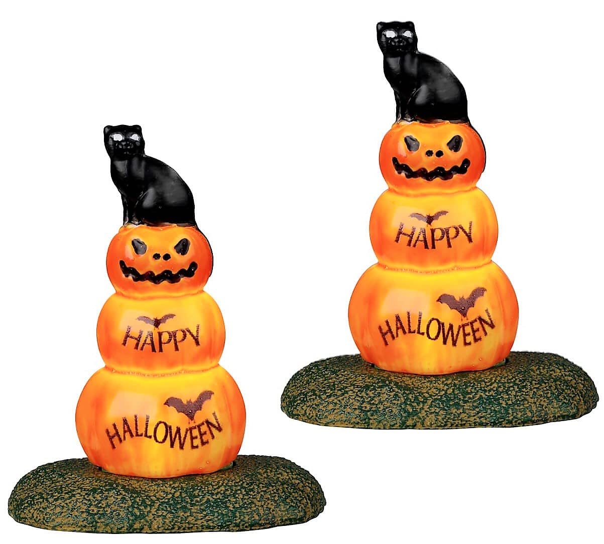 Lemax Spooky Town Cat and Pumpkin, Set of 2, 24939