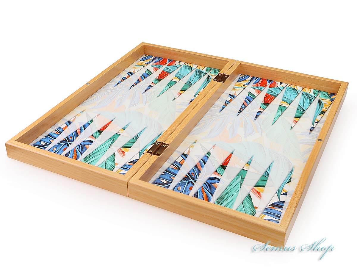 Tropical Luksusowa gra backgammon Tavla DAMA XXL gra towarzyska gra rodzinna