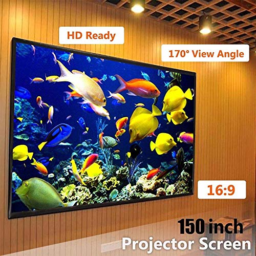 Pantalla de proyector plegable 72 pulgadas 16:9 blanca miniatura 2