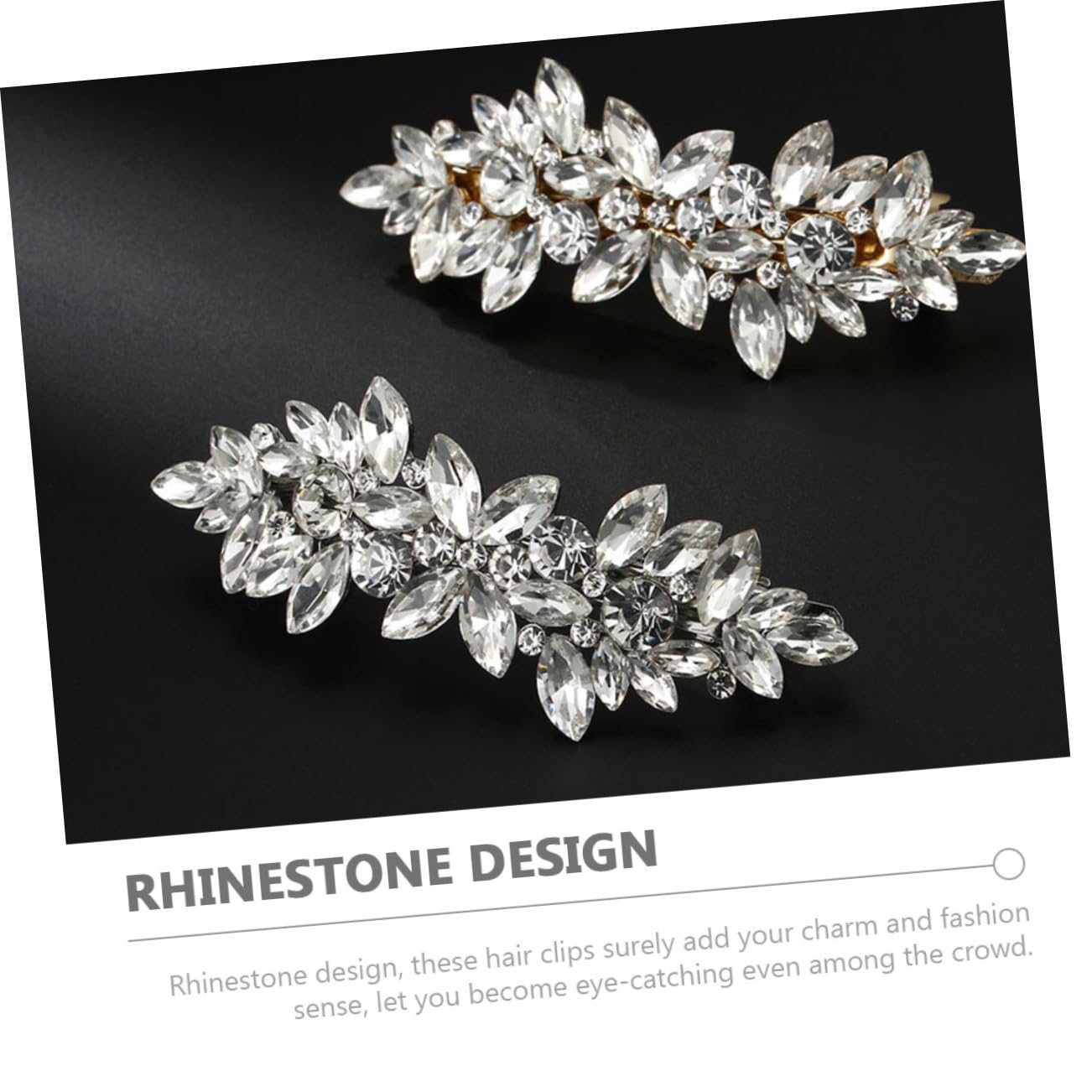 FRCOLOR 6stücke Wasserstein Haarnadeln Für Damen Luxuriöse Haarklammern Mit Rhinestone-design Elegante Friseur-haaraccessoires Für Verschiedene Frisuren