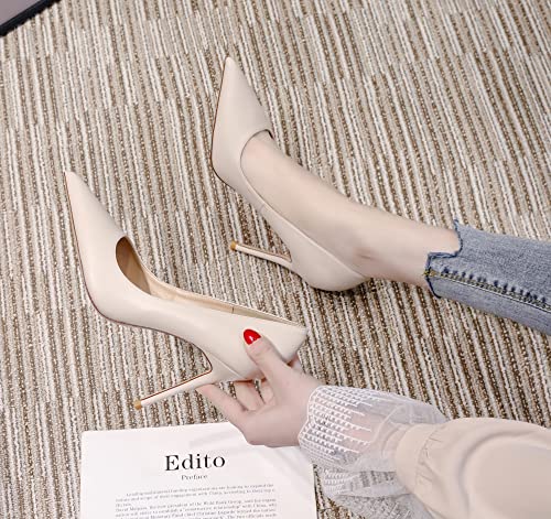 YooPrettyz Women Classic Pointed Toe Sexy High Heels Office Suite Stiletto Romantic Formal Wear Heel Shoes4