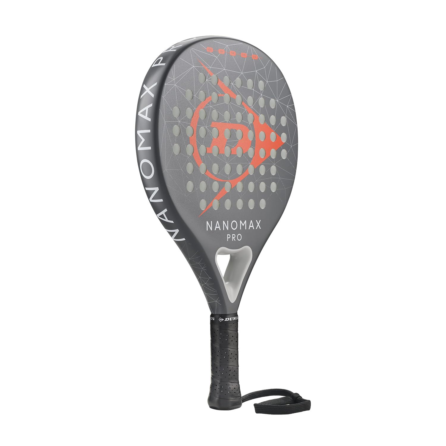 Dunlop Unisex Nanomax Pro Rakieta do padla Grey/Orange/White One Size