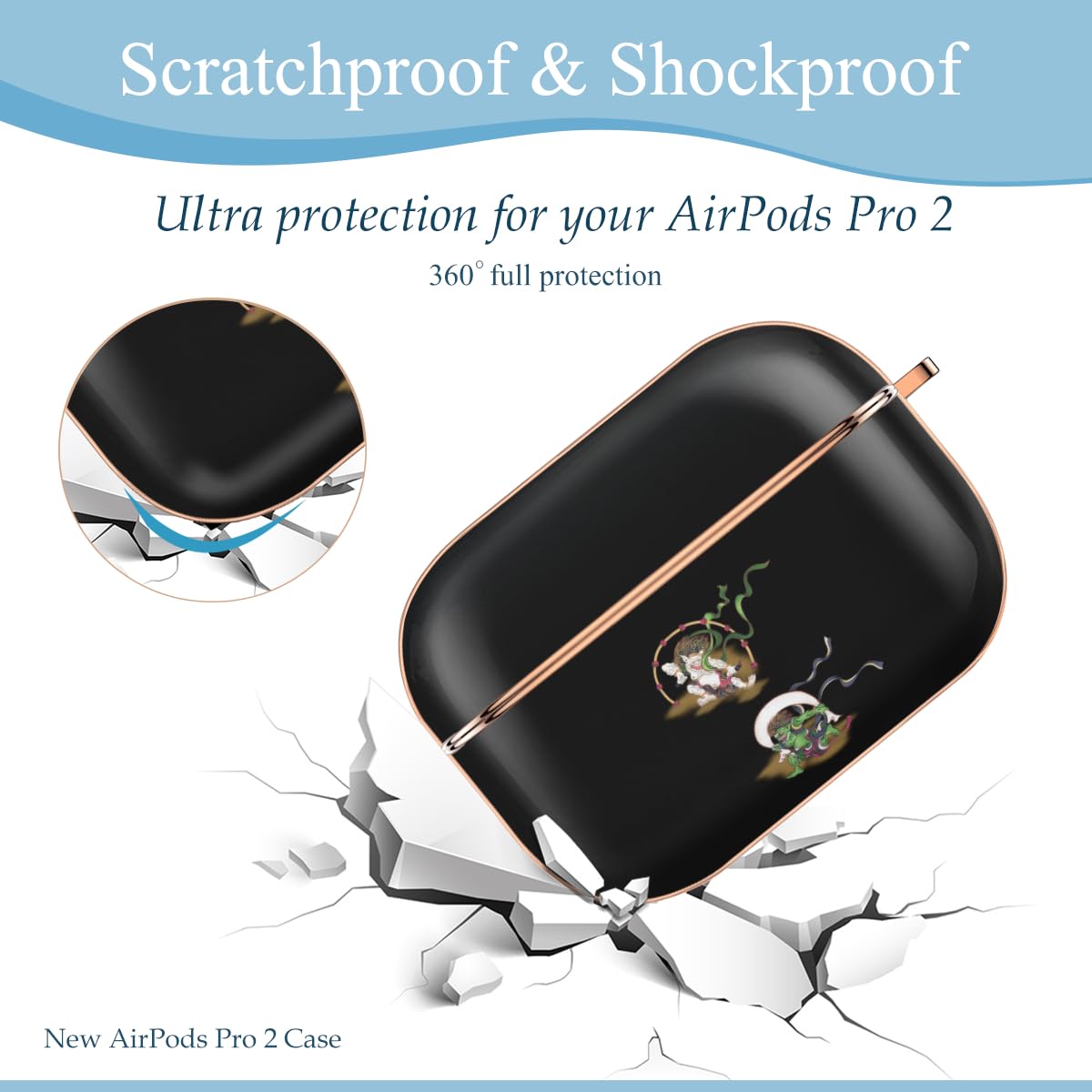 Amazon | AirPods Pro2ケース 風神と雷神 AirPods Pro第2世代ケース