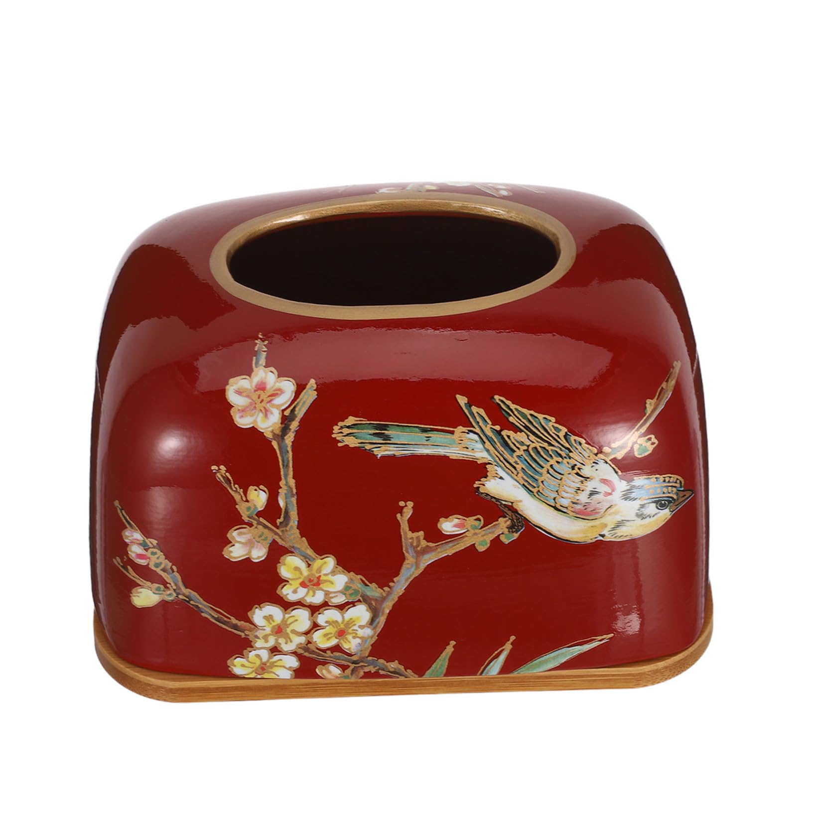 Boîte à mouchoirs en céramique rétro oiseau cadeau de crémaillère déco rétro pour maison