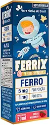FERRIX (Ferro infantil) 30ml - Flora Nativa (Único, Morango)