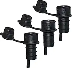 Haley's Corker aerador de vinho 5 em 1, recipiente, dosador, filtro, gravador, 3 Pack, Standard, 1