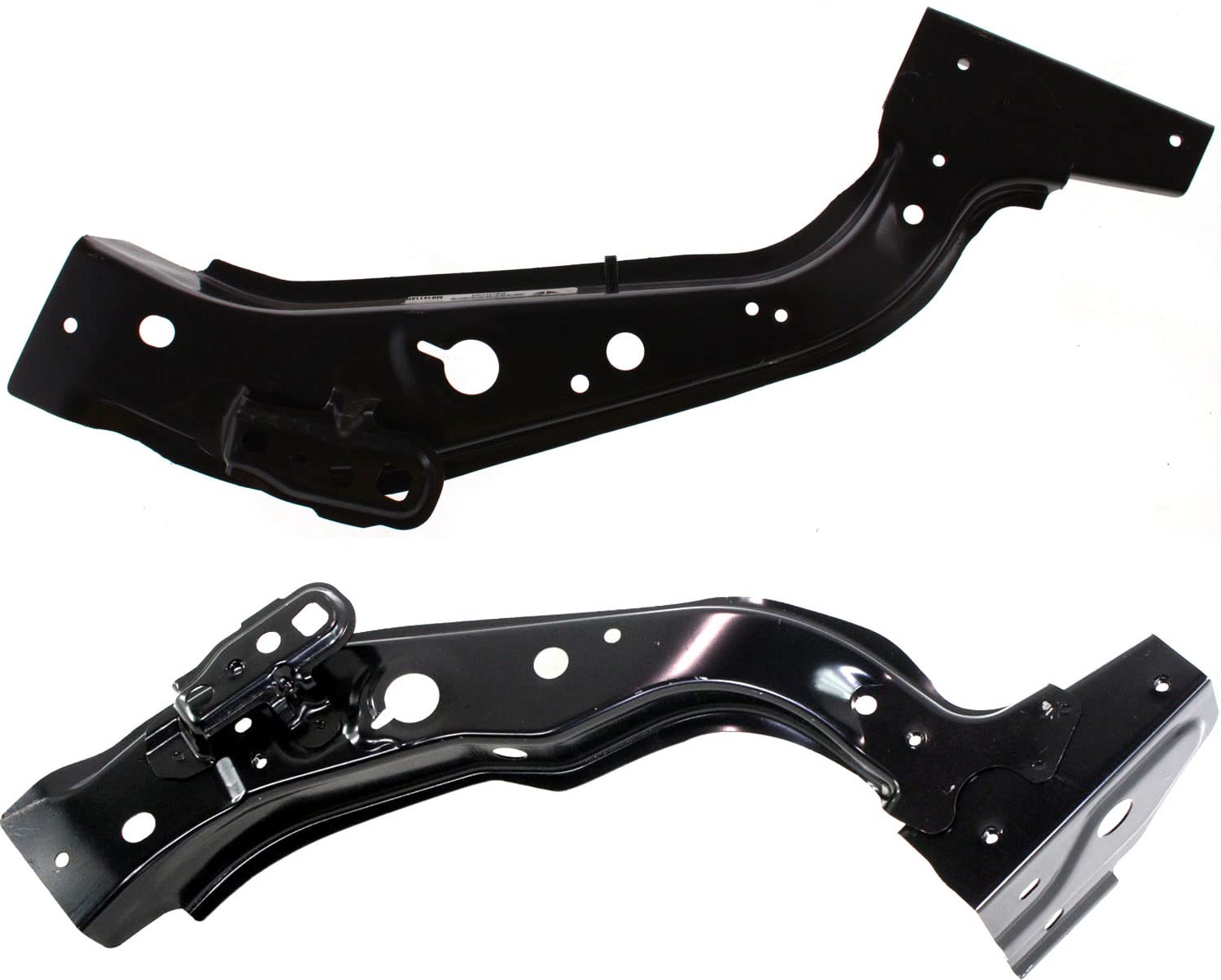 Compatible with CAPA 08-17 Lancer Front Headlight Head Light Lamp Support Bracket Black Steel Right Left SET PAIR