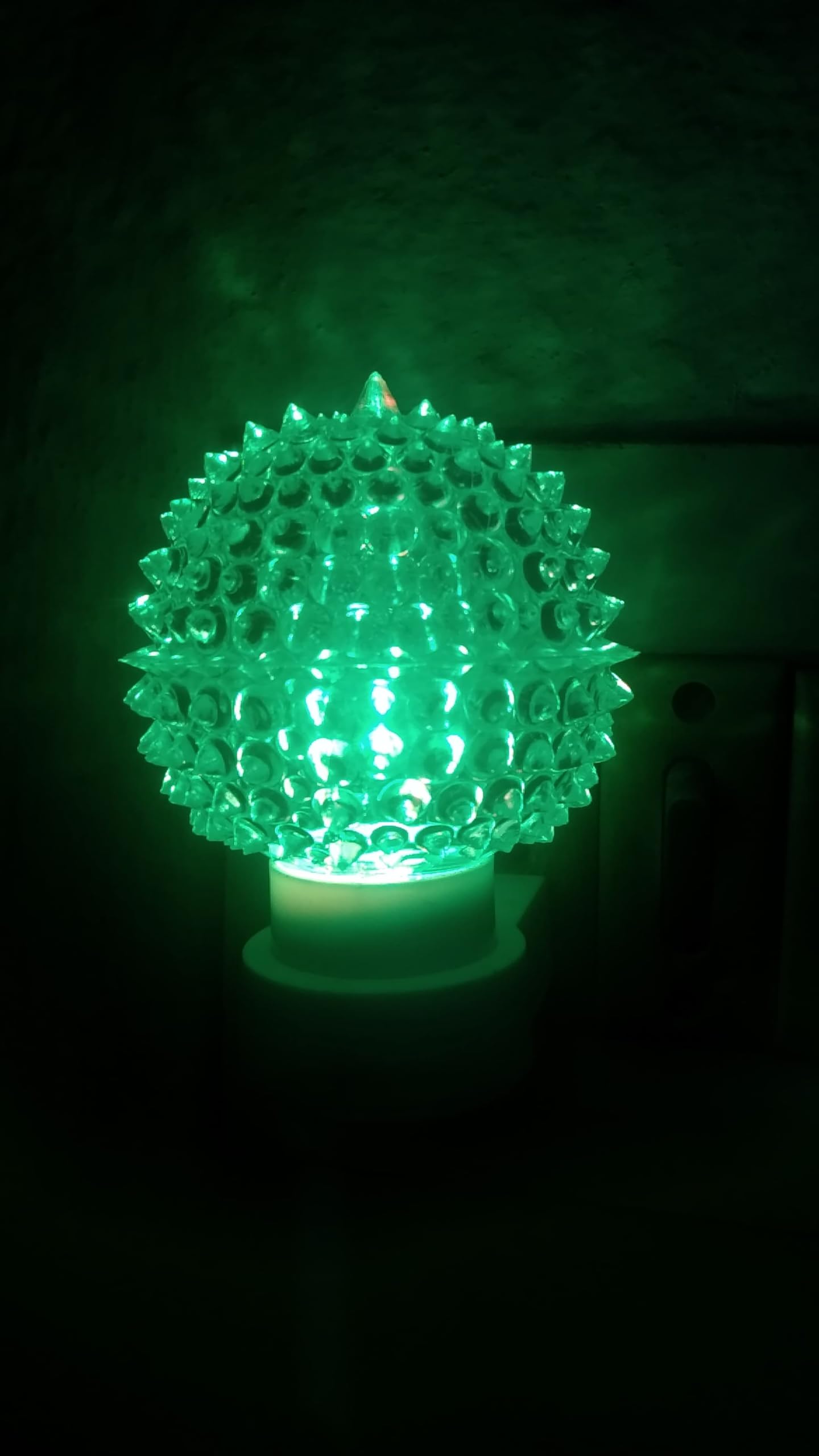 Multi Color Crystal LED Night Lamp Night Light for Kids Room| Wall Mount| for Homes | Low Energy Designer Crystal Ball lamp