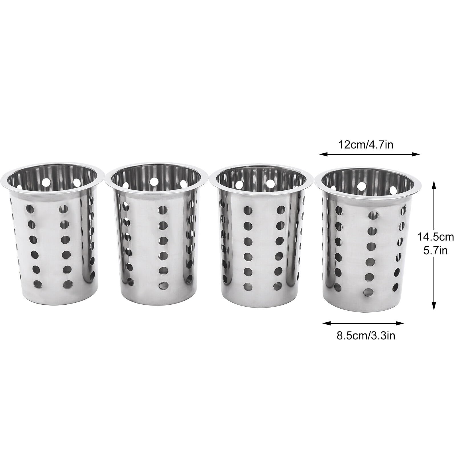 Besteckhalter Besteck Besteckständer Gastro Besteckbehälter Utensilienhalter Lagerung von Messern Gabeln Besteckköcher Organizer Besteckkasten zweireihig aus Edelstahl für Küche Restaurant