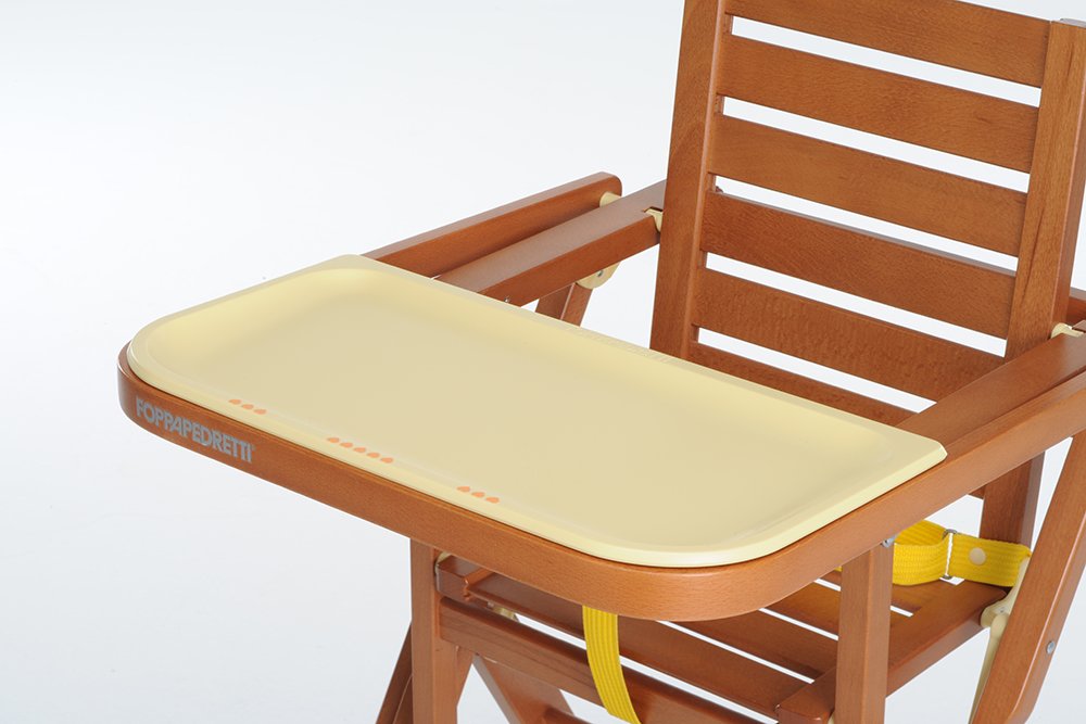 Foppapedretti IlVassoietto Ricambio Originale per IlSediolone, Facile da Lavare, si applica al Davanzalino del Seggiolone, Comodo e Pratico, Giallo
