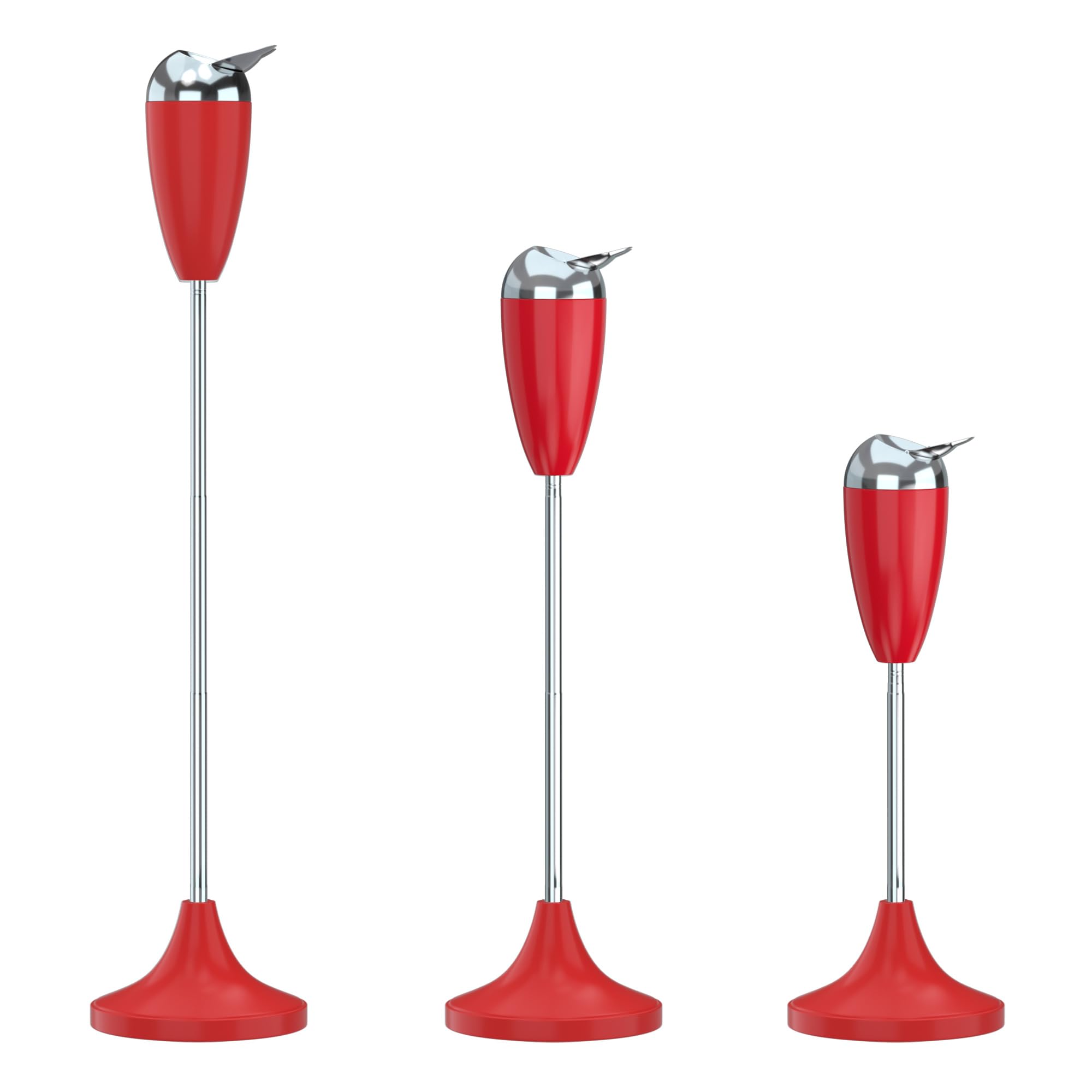 RELIANCER Floor Standing Ashtray w/Lid,Adjustable 21.5" - 35" Cigarette Ash Tray,Outdoor Stainless Steel Cigar Container Ash Holder w/Weighted Base,Cigarettes Butt Receptacle Disposal for Home Patio