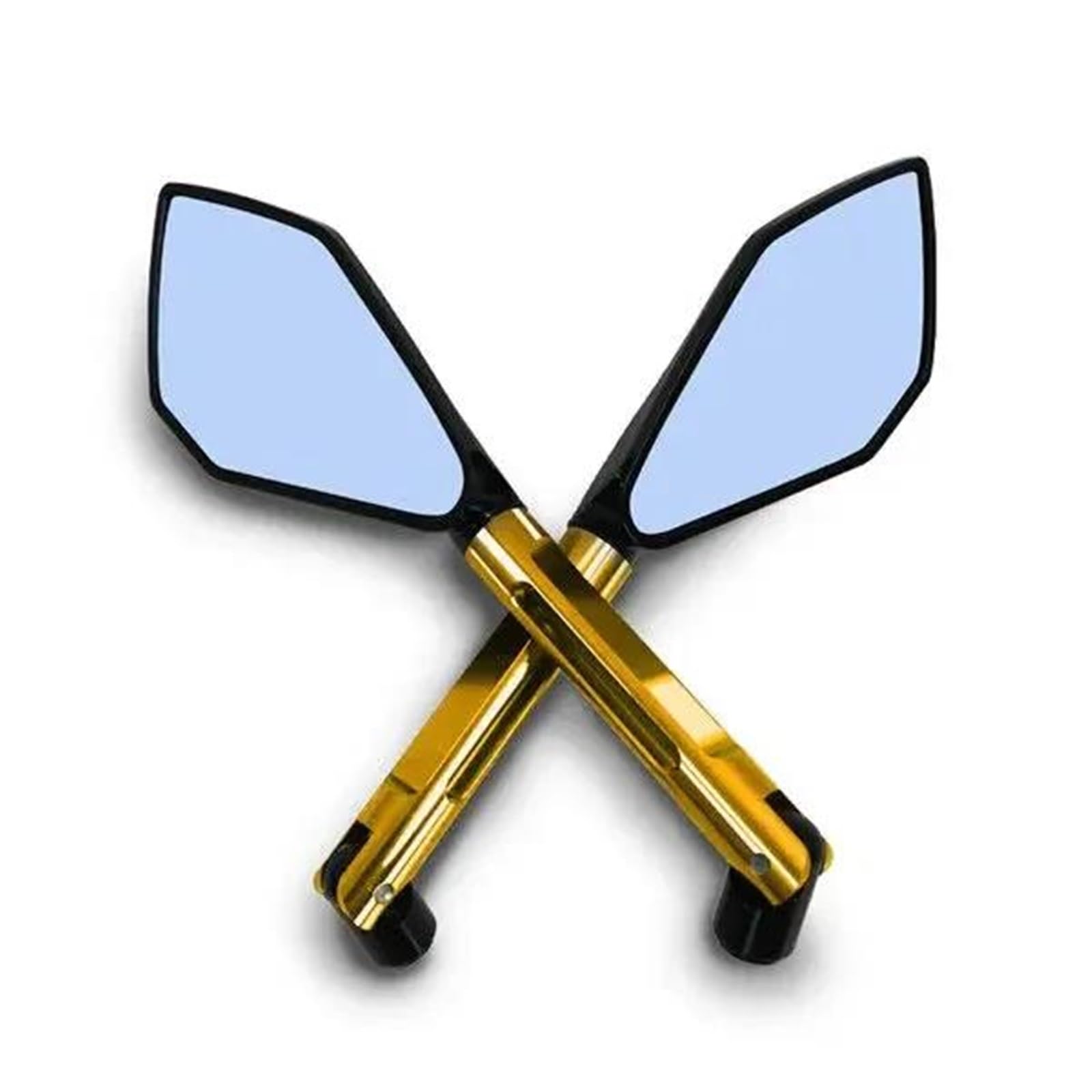 Motorcycle Side Rear View Mirror For BMW K1300 K1200 F800 F650 G650 Field View Extender Reversing Mirror Rearviews Mirrors Accessories(Gold)