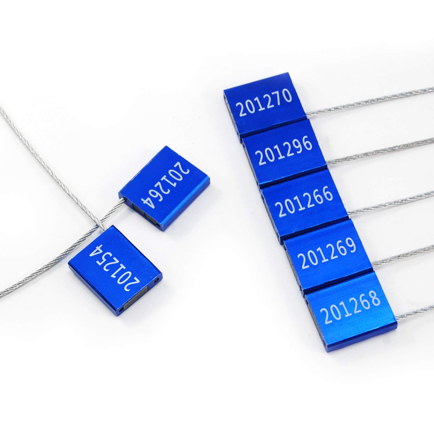 50pcs Numbered Security Steel Cable Seals Metal Container Seals - View #10