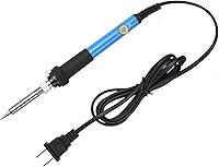 Vista 2 de Kit de soldador electrónico, juego de herramientas de soldadura de temperatura ajustable de 60 W 110 V, 5 puntas de soldadura diferentes, soporte
