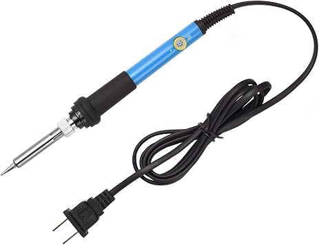 Electronics Soldering Iron Kit,60W 110V Adjustable Temperature Welding Tool Set, 5pcs Different Soldering Tips, Stand