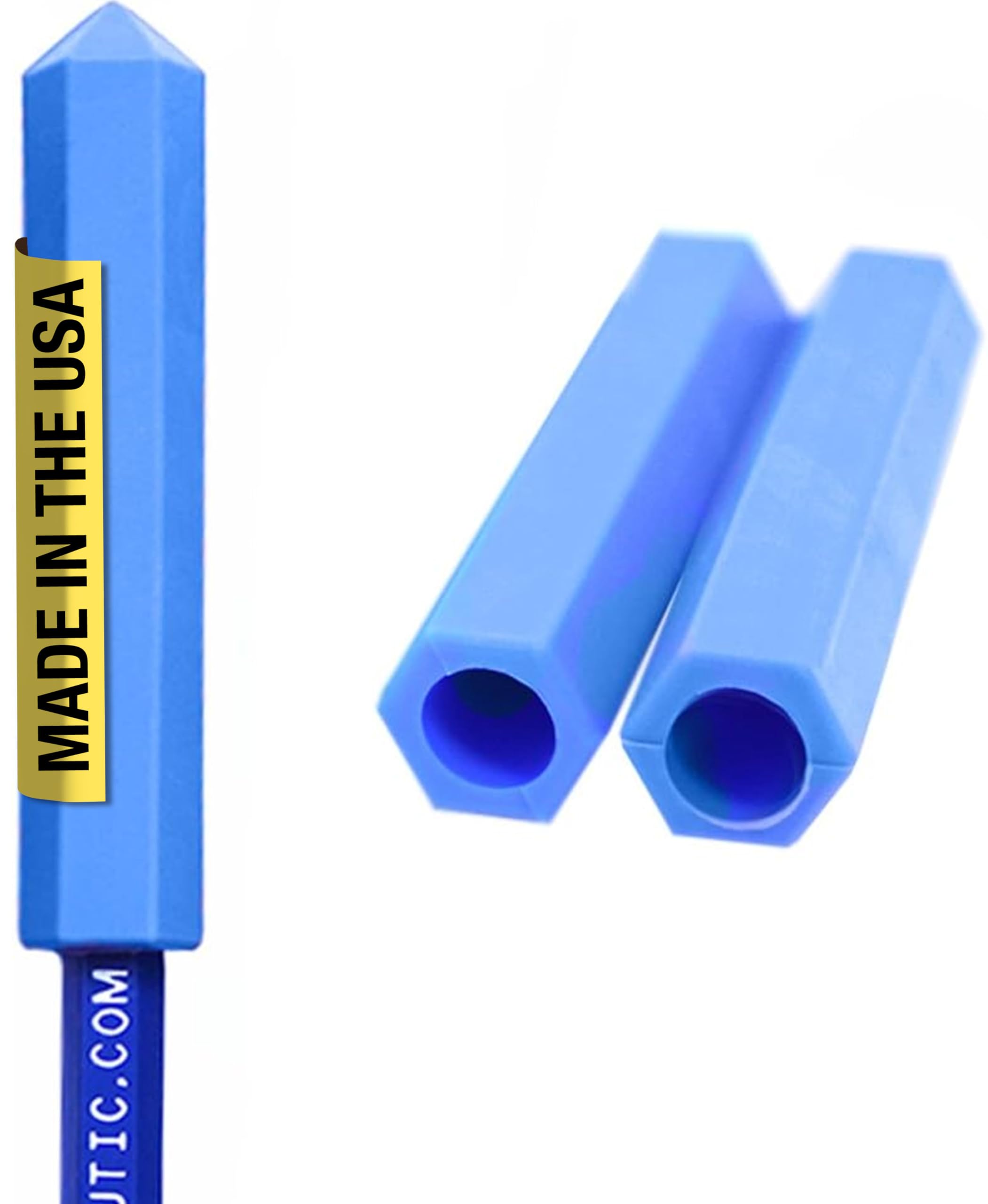 ARK Krypto-Bite Chewable Pencil Topper, XXT, Very Firm, Royal Blue, 3-Pack