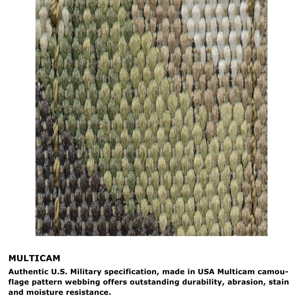 BERTUCCI® Camo 2-Ply Webbing Watch Band - 22mm - Multicam