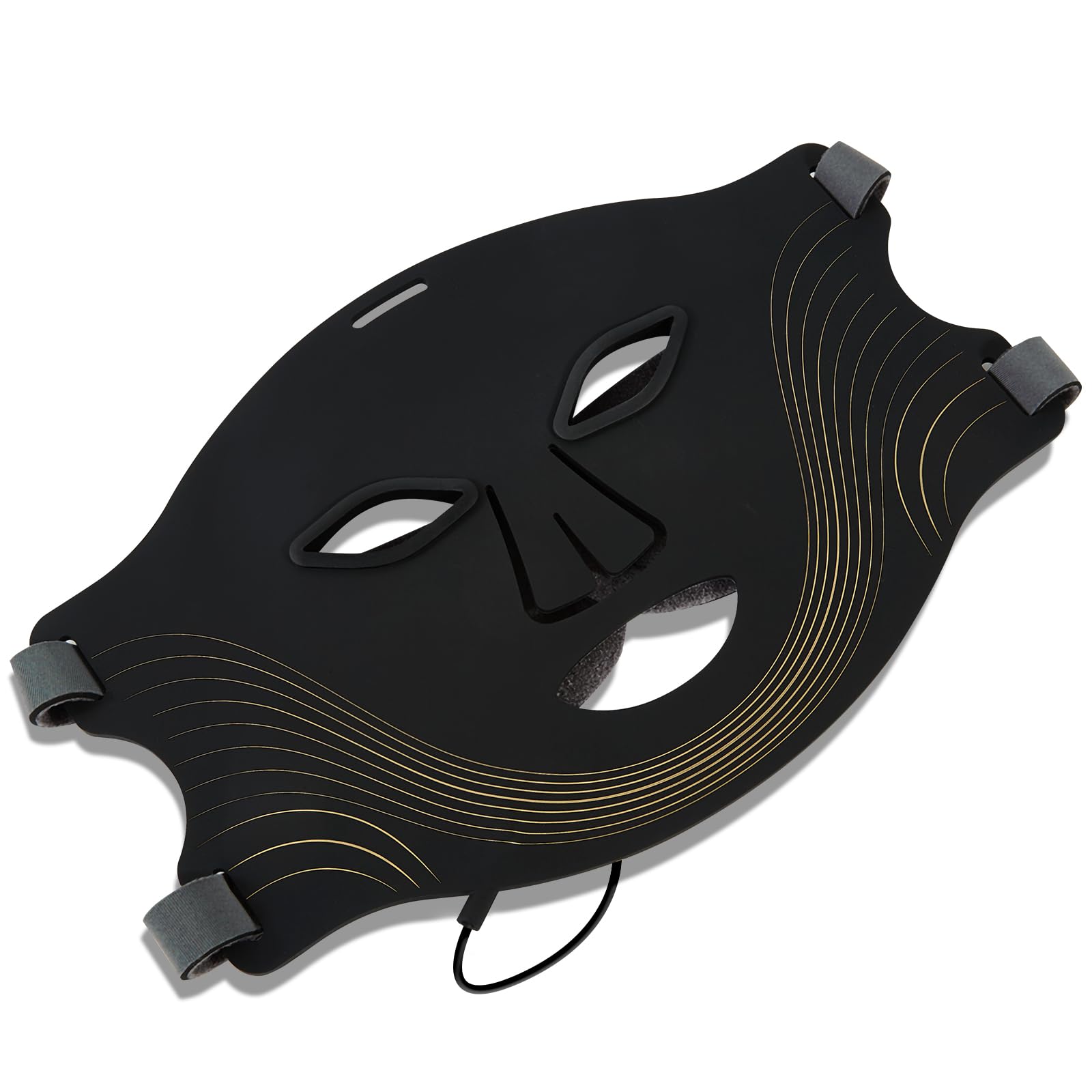 Cordless Red Light Therapy for Face, 7 Modes Led Face Mask Light Therapy with Remote, Near Infrared 880 Red Light Therapy Mask at Home, Wrinkle Reduction, Anti-Ageing, Black