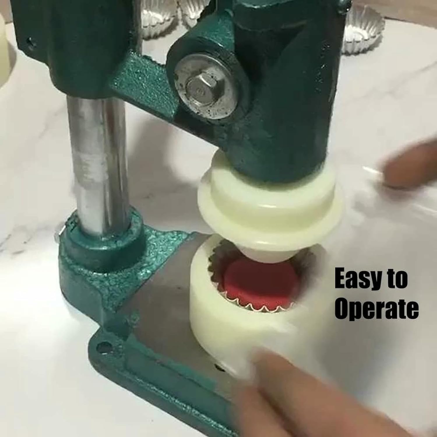 Macchina per la preparazione di crostate, pressa manuale in acciaio inox per crostate di crema pasticcera e gusci di cialde, ideale per panettieri domestici e cucine professionali