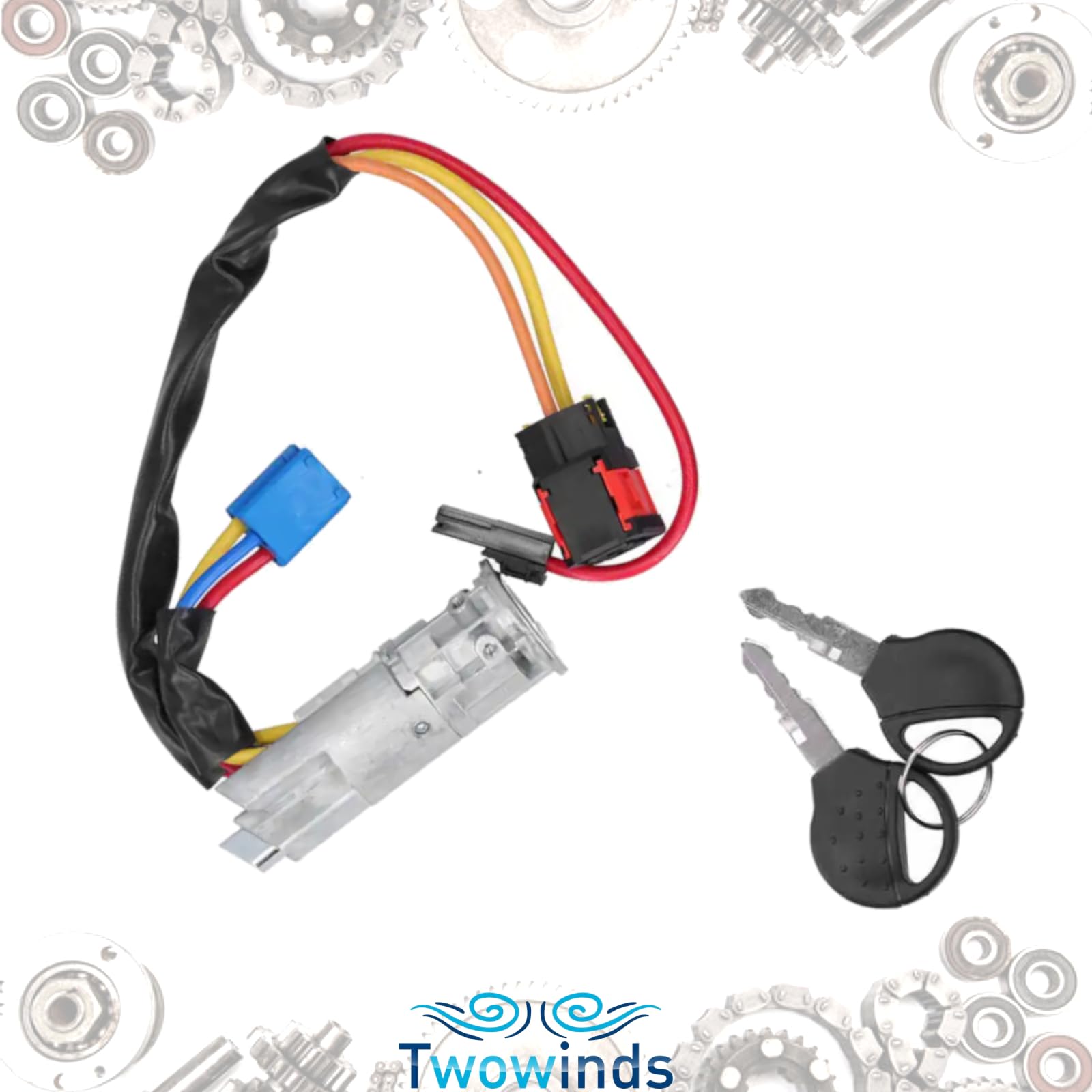 Twowinds Interrupteur Démarrage Compatible avec Peugeot 206 (1998-2010)
