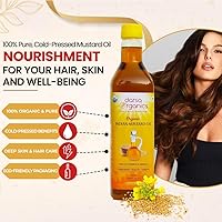 Vista 7 de Darsa Organics Aceite de mostaza para el crecimiento del cabello, la piel y el masaje, 33.8 onzas (33.8 fl oz), aceite de semilla de mostaza