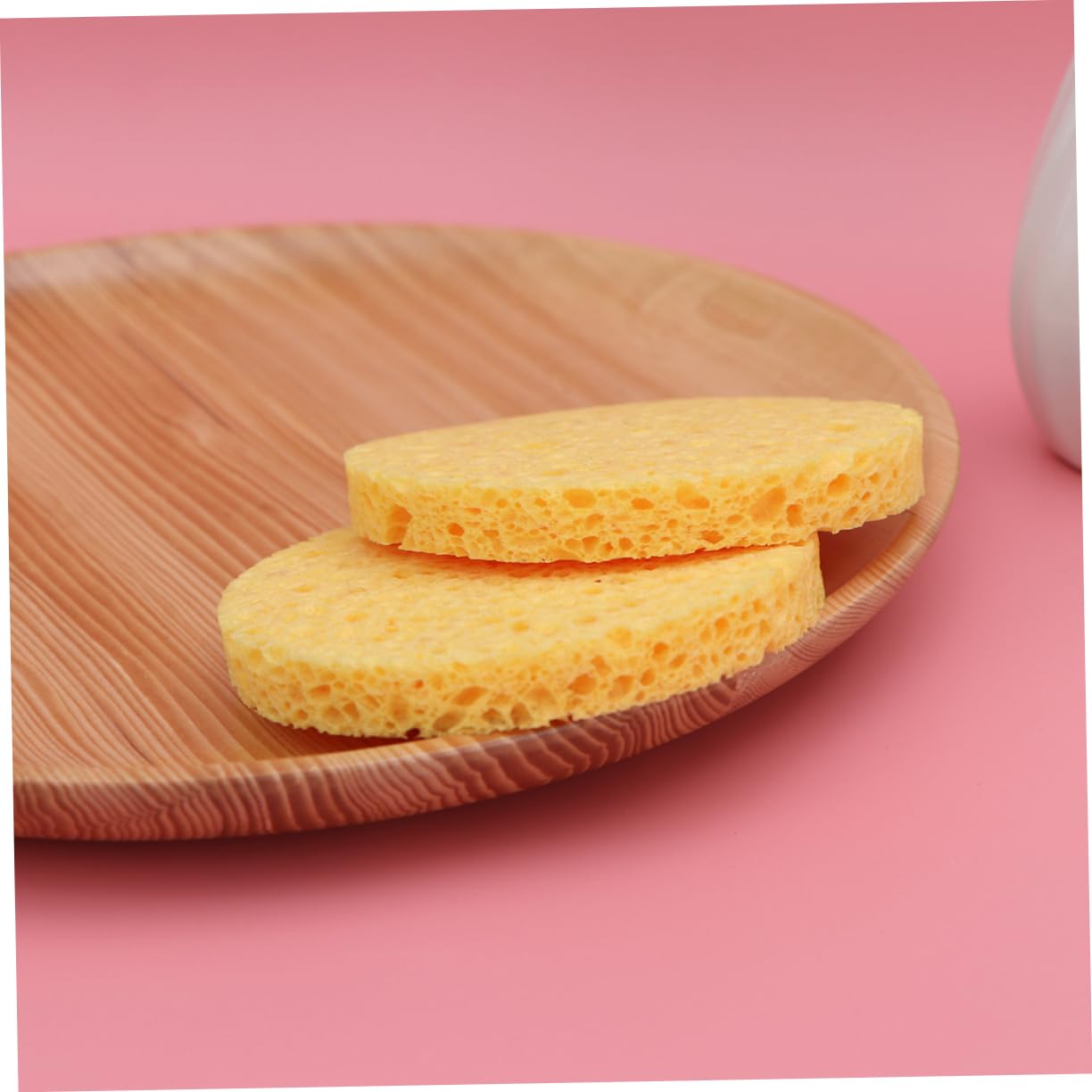 WOFASHPURET 12Pcs Natural Cellulose Face Cleaning Puff Pads Gentle Exfoliating Sponges for Deep Cleansing Removes Suitable for Sensitive Skin