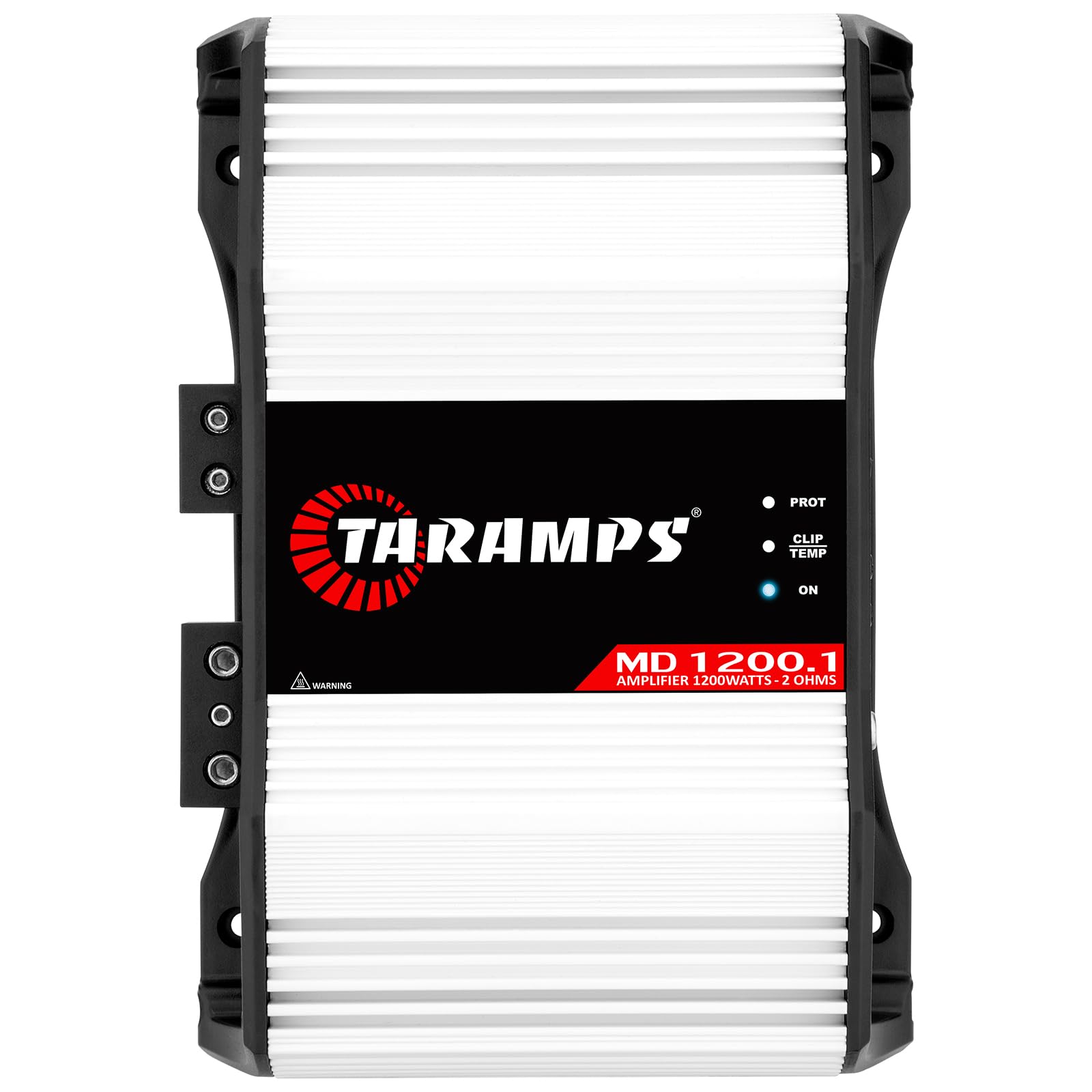 Taramp's MD 1200.1 Monoblock Amplifier 2 Ohm 1200 Watts Rms 1 Channel Powerful Full Range Car Audio System, Crossover Bass Boost Gain Rca Input Class D