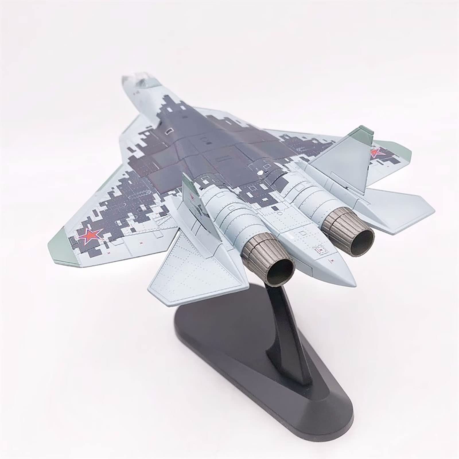 Amazon.co.jp: AZIZAT SU-57戦闘機ジェット飛行機モデル1/100