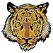 Toppa Termoadesiva Tessuti Tigre Adulti – 25.5 x 25.5 cm – Toppa da Cucire Animali Ricamata Colorata Schiena Uomo Donna Applicazioni Termoadesive Patch Rock Metal Giacca Biker