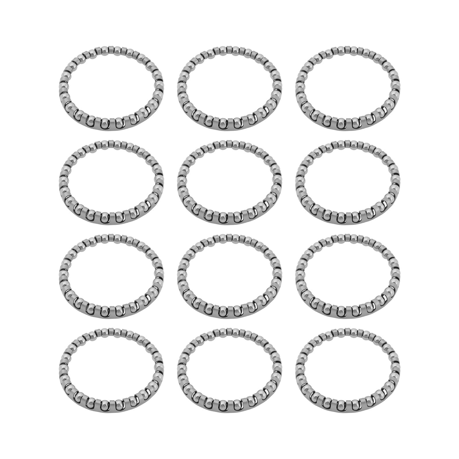 SG Store 12Pcs 5/32 Inch Bicycle Headset Caged Ball Bearing Suitable For 1 1/8-Inch Headset Road Bike Mountain Bikes 22 Balls (40x33mm)