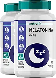 Melatonina Nutralín 210mcg, 60 Comprimidos, 2 Unidades