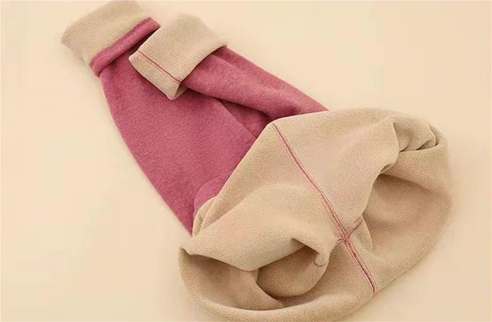 Conjuntos de Ropa Interior térmica for Mujer, Tops Terciopelo Grueso, Pantalones, lencería sin Costuras, Cuello Medio Alto, cómodos y cálidos for otoño e Invierno para Esquí,Moto
