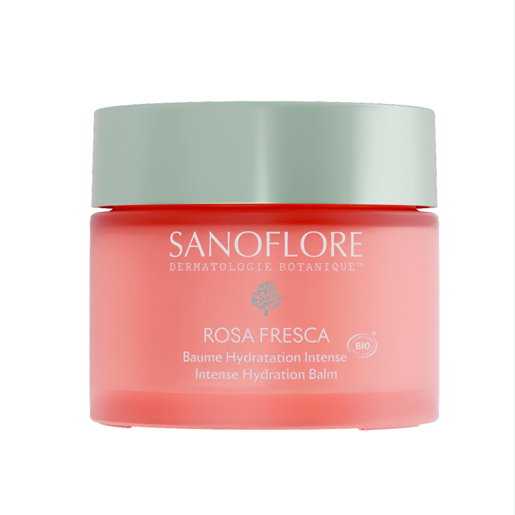 Sanoflore Rosa Fresca Baume Hydratation Intense 3‑en‑1 – Baume Gel Réparateur Nuit & Jour – Soin Visage Bio Vegan 98 % Naturel – 50 ml