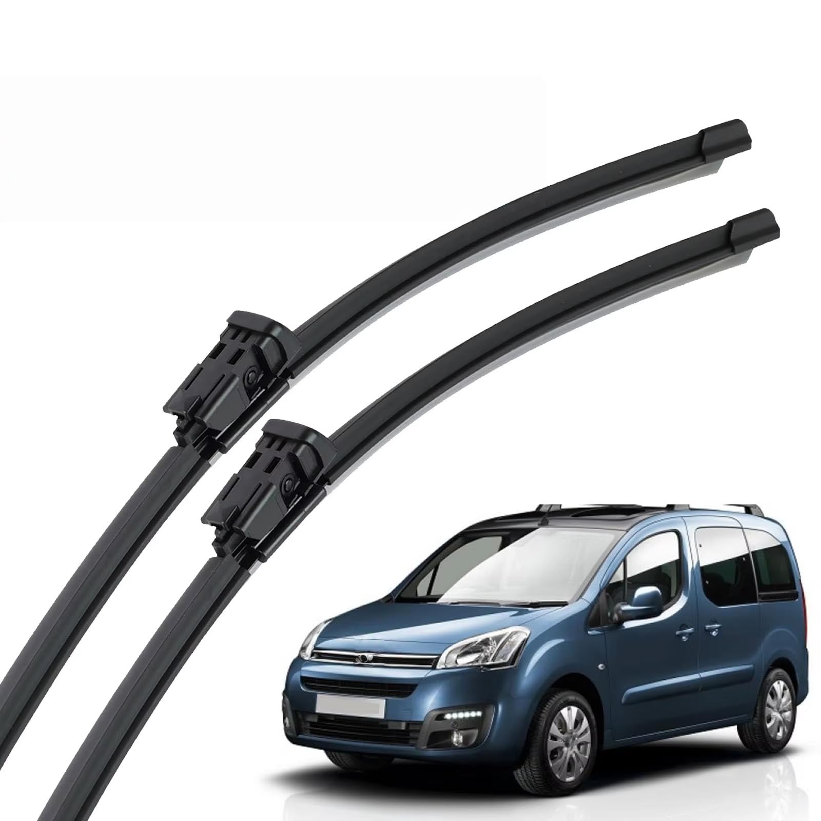 PAPEP Windscreen Wiper Blades for Citroen Berlingo B9 2008-2018 26"+16", Front Replacement Wipers OEM Quality Water Repellent Rubber Automotive Windshield
