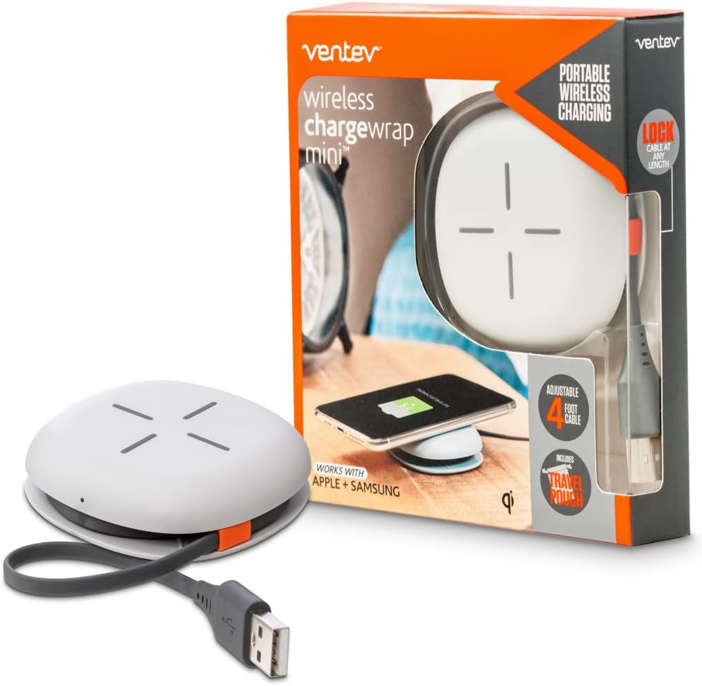 Ventev Wireless Chargewrap Mini, Qi Certified Charger for Most Wireless-Enabled Devices (WCWMINIVNV) Ventev Wireless Chargewrap Mini, Qi Certified Charger for Most Wireless-Enabled Devices (WCWMINIVNV)