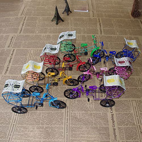 MERLHY Triciclo per Adulti, Biciclette a tre Ruote, Filo di Artigianato Intrecciato a Mano Souvenir...