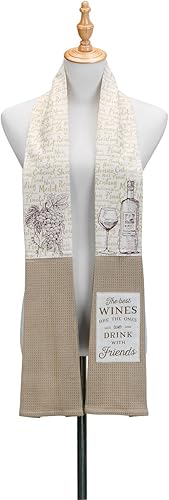 The Best Wines - Toalla de cocina extra larga con mezcla de algodón sobre el hombro Boa