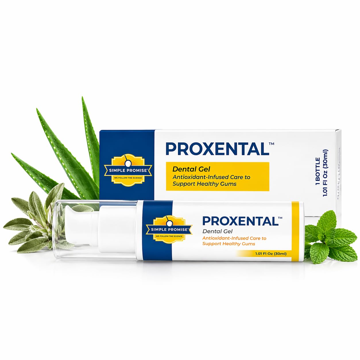ProXental - Dental Gel with Xylitol and Aloe Vera - Healthy Gum Care Gel | Oral Care Gel, Gum Comfort Support, Clove and Sea Salt Blend, Easy