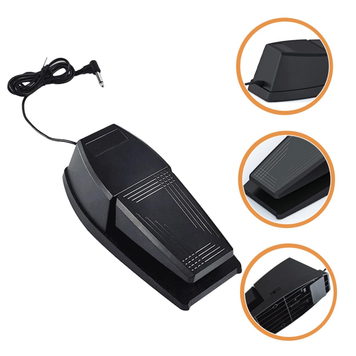Pedale Sustain per Pianoforte Digitale e Tastiere Midi Pedale di Sostegno Non Scivoloso per Pianola e Sintetizzatori Accessorio Professionale per Musicisti e Principianti