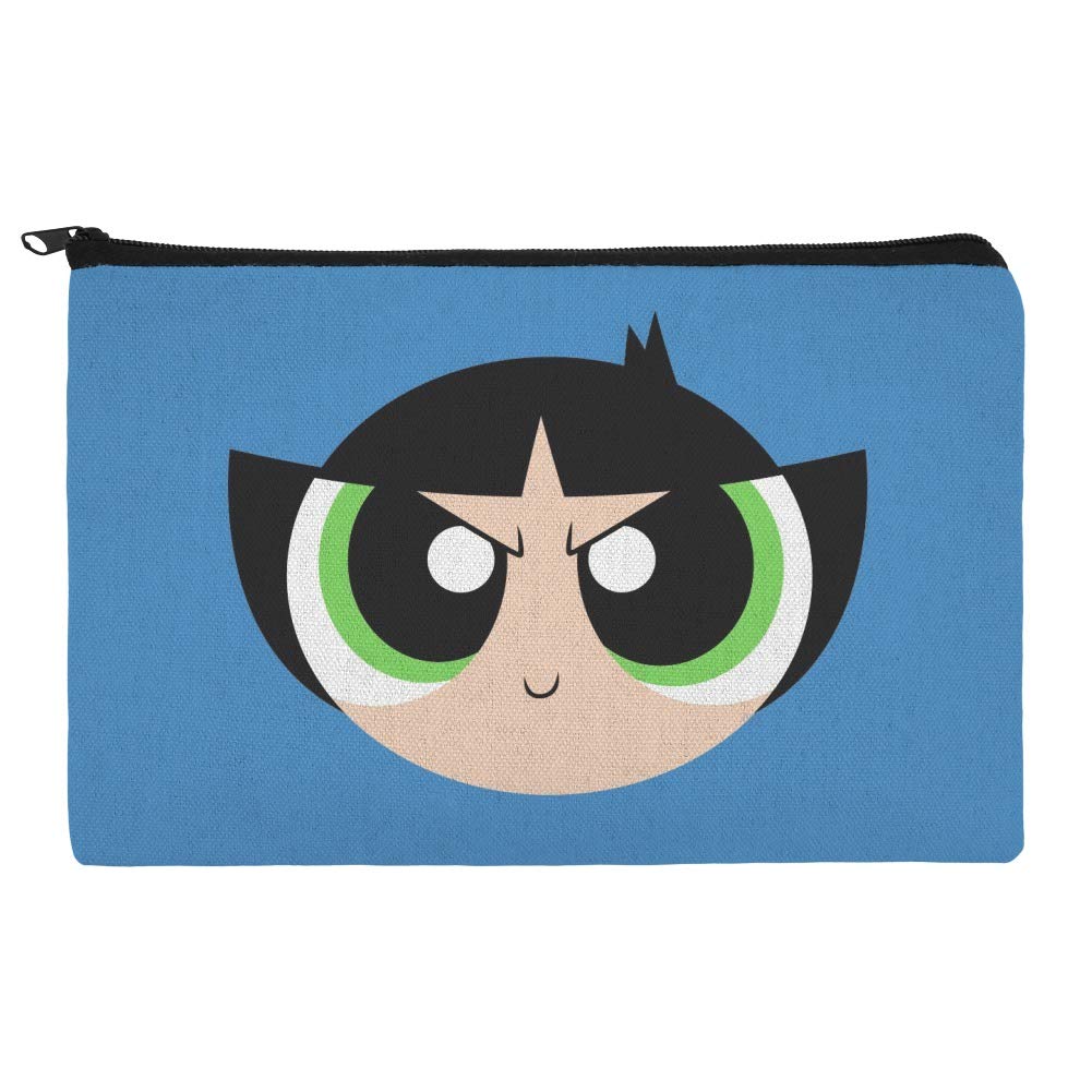 Powerpuff Girls Buttercup Head Pencil Pen Organizer Zipper Pouch Case