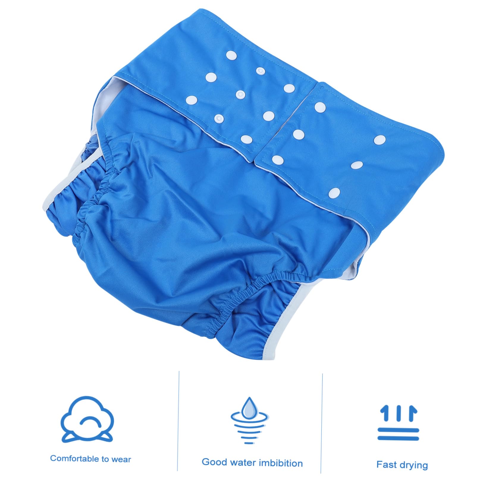 KOMBIUDA Waterproof Nappy Pants Comfortable Washable Adult Diaper Liners for Overnight Use