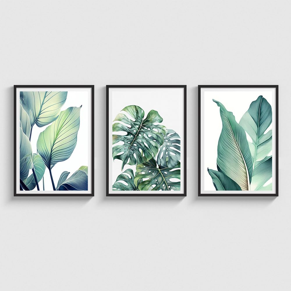 COLOSSAL ART HOUSE Paintings Modern Art Wall Decor Framed Paintings for Bedroom Room Living Room - Framed Wall Posters- (13 x 17 inch, Framed) Set of 3,Multicolor