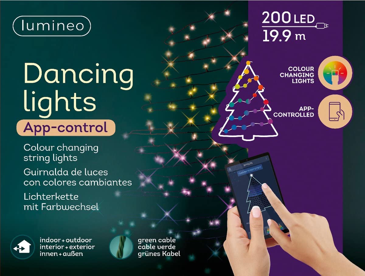 Guirlande lumineuse LED Lumineo Multicouleur 24,9 m