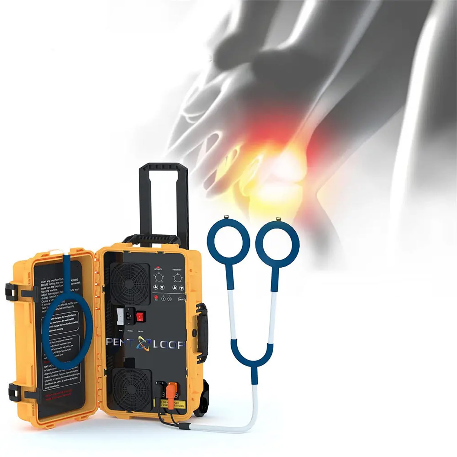 Macchina Per Magnetoterapia 4T,macchina Per Fisioterapia Professionale MT Con 2maniglie,energia Regolabile 1000-6000Gauss E Frequenza 4,5KHZ, Riparazione Profonda Della Pelle 5-18cm, Noninvasiva