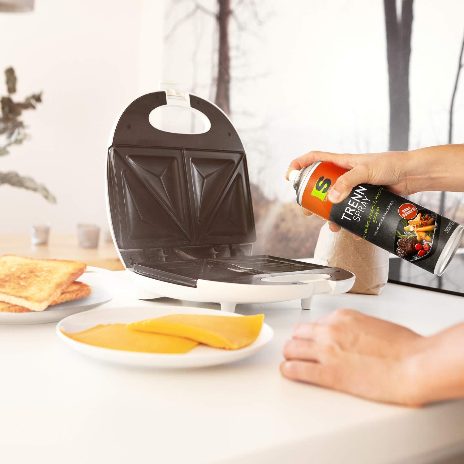 1 x 400ml Spraytive BBQ Trennspray - Zum Grillen, Braten & Backen - Trennfett, Antihaftspray, Non Stick Spray für Weber Grills, Tefal, Plancha Grills, Sandwich Maker