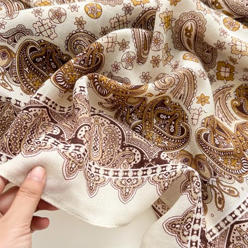 Image of Viscose Scarf for Women | Lightweight & Long | Stole for Women - Stylish Design | Neck Scarf, Hair Scarf, & Head Scarf for Women & Girls | All Season Accessory