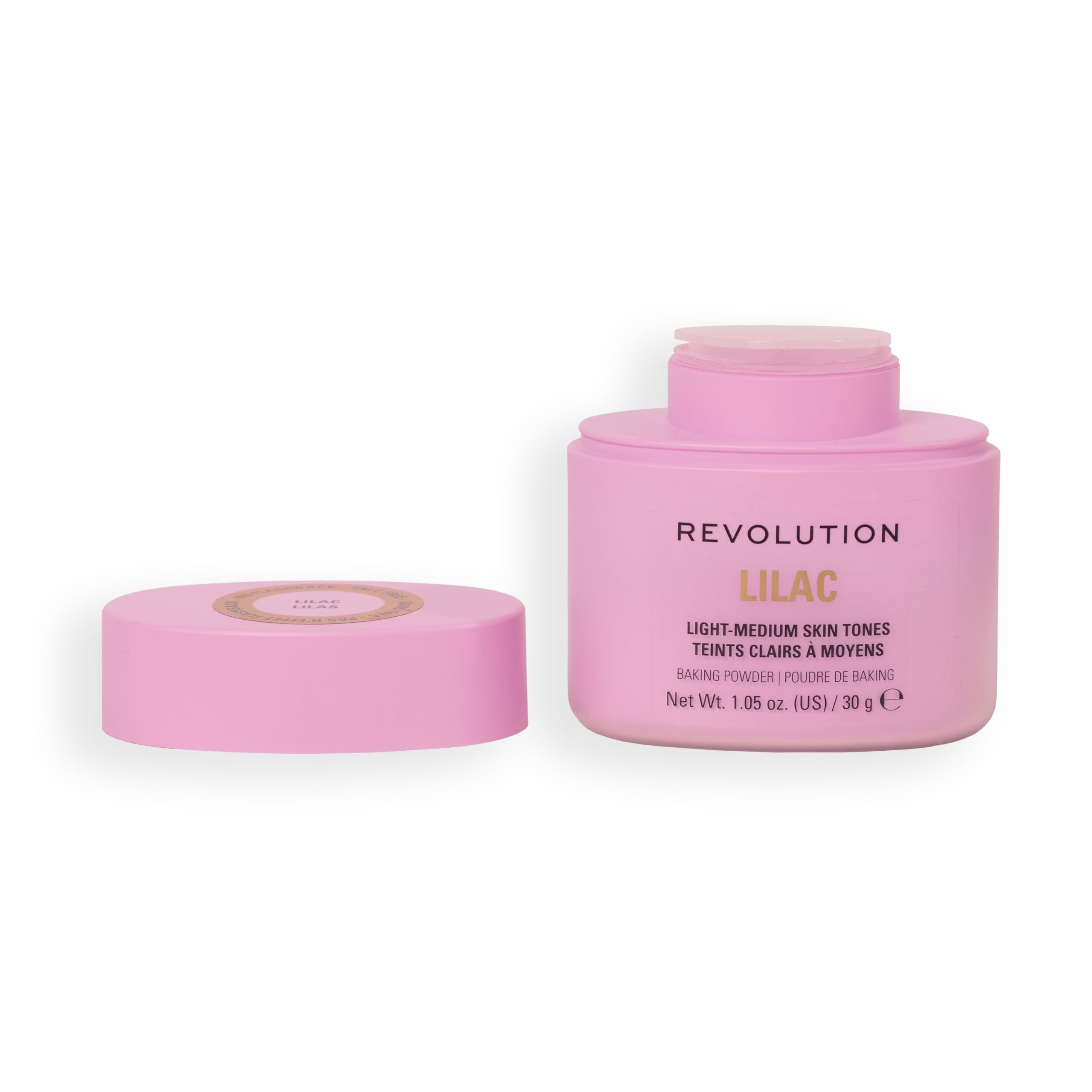 Revolution Loose Baking Powder, Makeup Setting Powder for a Luminous Finish, Absorbs Shine & Excess Oils, Vegan & Cruelty-Free, 30g, Lilac-picture-16